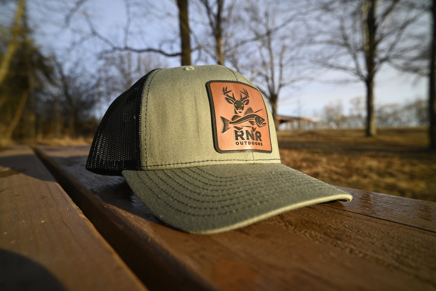 RnR Outdoors Hat Brown Patch