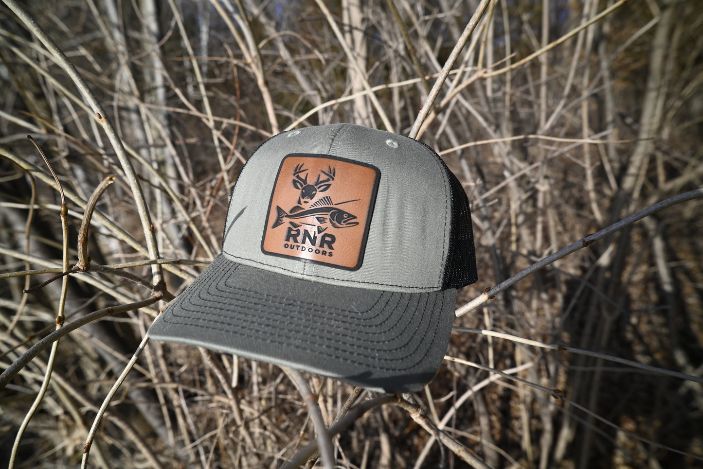 RnR Outdoors Hat Brown Patch