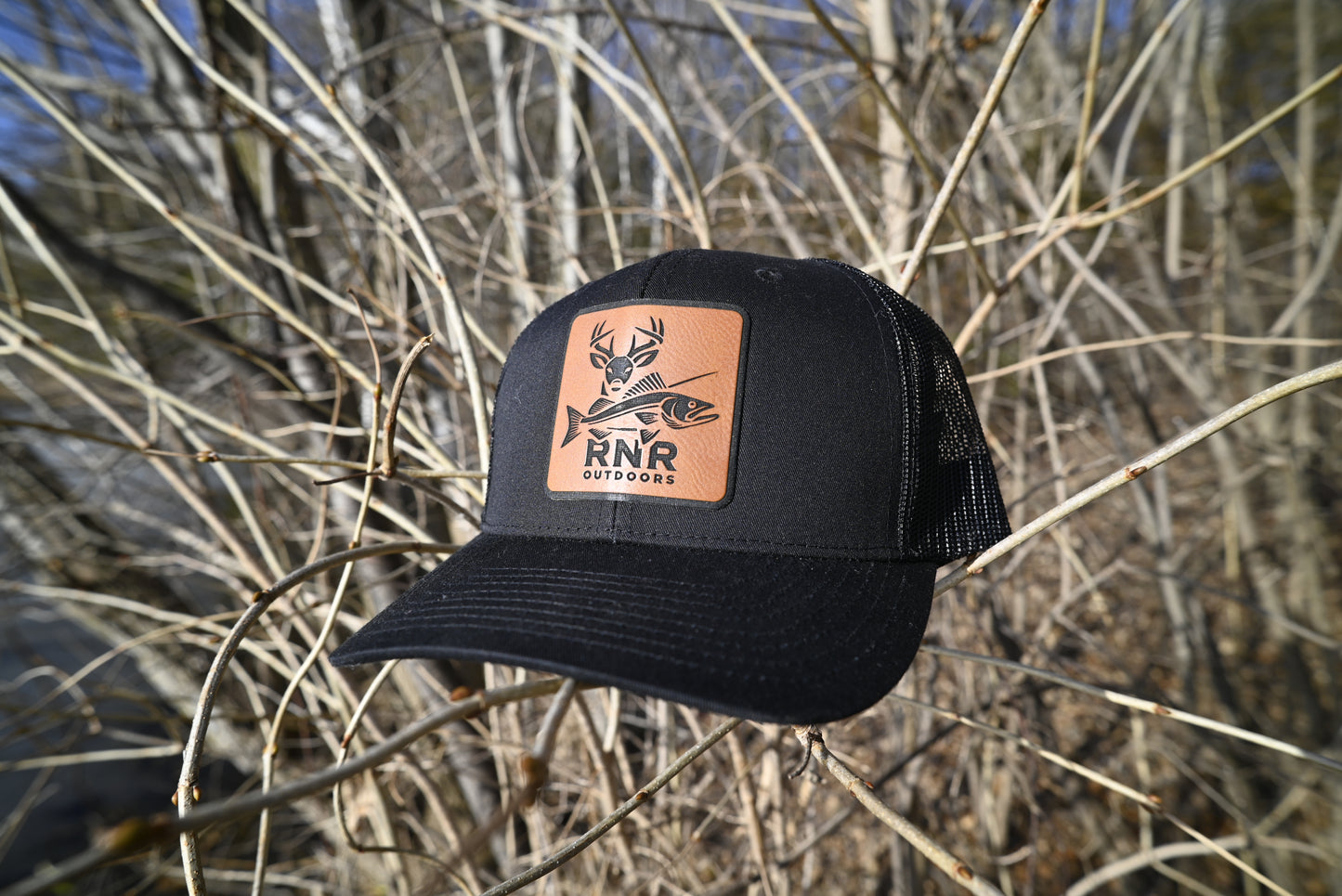 RnR Outdoors Hat Brown Patch