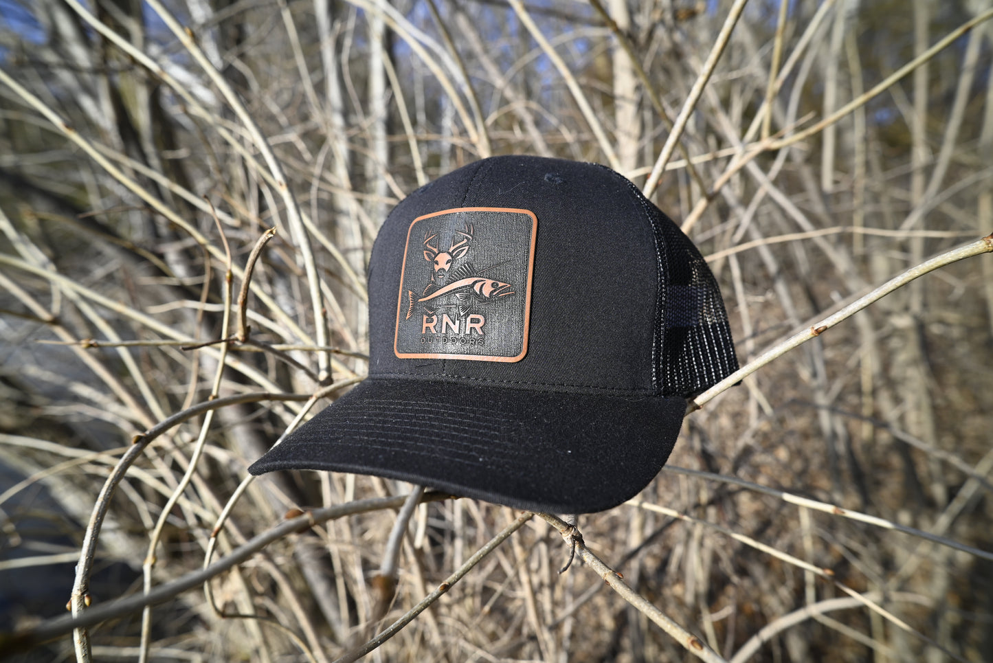 RnR Outdoors Hat Black Patch